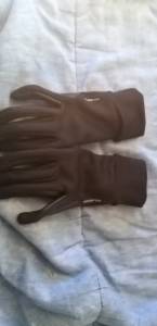 Gants chauds d'équitation femme 100 warm noir