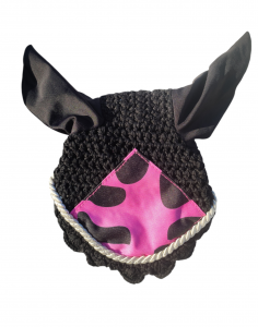 Ensemble d’équitation rose à motifs léopard 