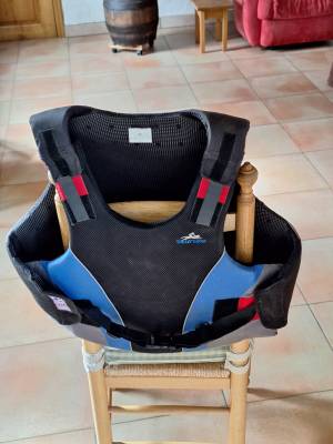 A V protection dorsale pour meneur attelage