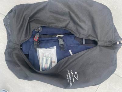 air bag bleu marine + 3 cartouches 