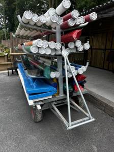 CHARIOT A BARRES - PLATEAU ALU