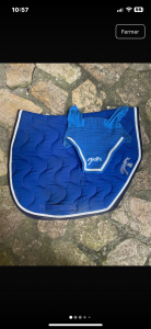 Ensemble Pénélope Tapis + Bonnet Bleu