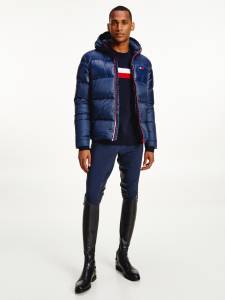 Doudoune &agrave; capuche style TH pour homme de Tommy Hilfige