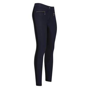 Pantalon d'équitation bleu marine ES Onyx Full Grip pour femme