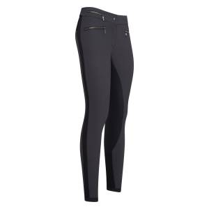 Pantalon d'équitation gris ES Onyx Full Grip pour femme