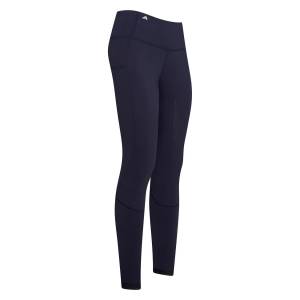 Pantalon d'équitation bleu marine ES Breez Full Grip pour enfant