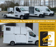 Transformation de fourgon en camion chevaux 