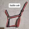 Licol taille cob bleu, blanc, rouge 