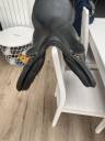 Selle cuir noire Eric Thomas 16,5 pouces 