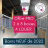 2 à 8 boxes à louer dans un barns