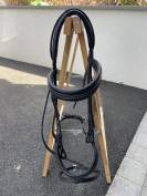 Bridon en cuir noir 