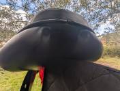 Selle CSO Equipe doubl&eacute; veau noir 17,5