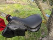 Selle CSO Equipe doubl&eacute; veau noir 17,5