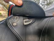 Selle CSO Equipe doubl&eacute; veau noir 17,5