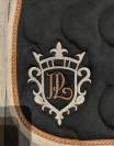Tapis P&eacute;n&eacute;lope noir et camel taille cob 