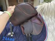Selle CWD junior 15,5 doublee veau