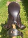 Selle dressage marron prestige, sellerie Fouilloux