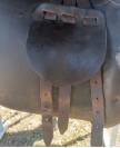 Selle cuir taille cheval de trait 