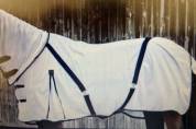 Chemise anti-mouches Poly Mesh blanc avec encolure 0g