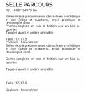 Selle 17,5 Equip'horse (mod&egrave;le Parcours)