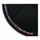 Tapis de selle Noir galon multicolore - JU&PA