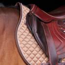 Tapis de selle Pilar motif Print - HV POLO - Tissu satin&eacute;