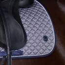 Tapis de selle Pilar motif Print - HV POLO - Tissu satin&eacute;
