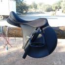 Selle mixte Hispano Hipica taille 17,5. Vendue nue.