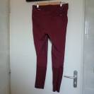 Pantalon d'&eacute;quitation femme bordeaux 