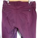 Pantalon d'&eacute;quitation femme bordeaux 