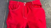 Pantalon d&rsquo;&eacute;quitation rouge