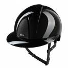 Casque d'&eacute;quitation SMART NOVA Polish Star Noir visi&egrave;re POLO - KEP