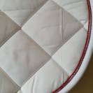Tapis de selle blanc cheval