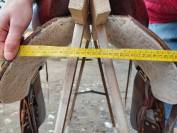Selle western large et courte 