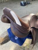 Selle Prestige Paris 17"/33 &ndash; Tabac &ndash; Double veau