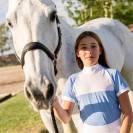 Chemise de concours technique BABY BLUE MESH KIDS - Cavalliera - Manches courtes