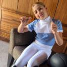 Chemise de concours technique BABY BLUE MESH KIDS - Cavalliera - Manches courtes
