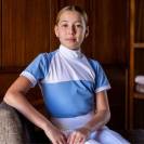 Chemise de concours technique BABY BLUE MESH KIDS - Cavalliera - Manches courtes
