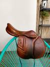 Selle Renaissance doublee veau 18 pouces