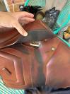 Selle Renaissance doublee veau 18 pouces