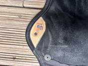 Mini chaps cuir noir Parlenti