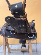 Selle western en cuir grav&eacute;e &ndash; Tr&egrave;s bel &eacute;tat