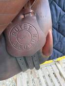Selle Butet 17 pouces en parfait &eacute;tat doubl&eacute;e veau 