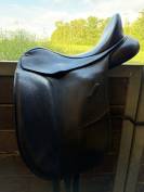 Selle de dressage Bates Isabell Werth en cuir noir, tai