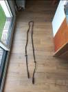 R&ecirc;nes cuir grip marron FS