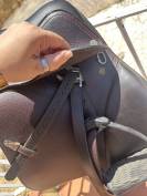 Selle &Eacute;quipe  mixte avec sangle et &eacute;trivi&egrave;res