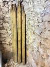 VENTE LOT PIQUETS CL&Ocirc;TURE CHEVAUX DIAM&Egrave;TRE 8 ET 12cmX2m