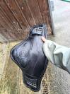 Sangle courte forestier cuir noir
