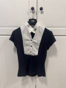 Cavalleria Toscana Pleated Bib Competition Shirt &ndash; Navy