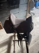Selle randonn&eacute;e style western Fouganza Escape marron 